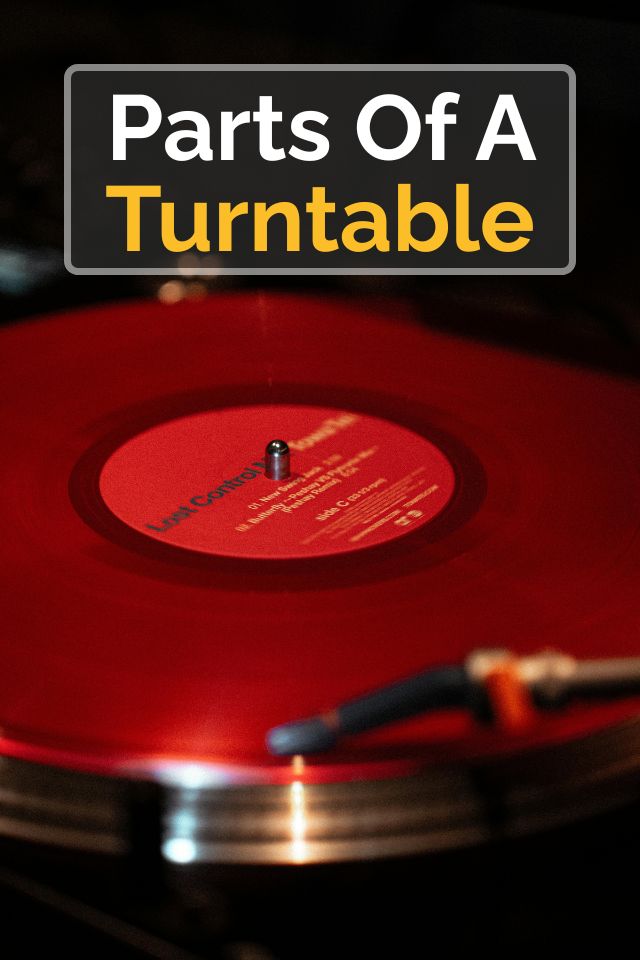 Parts of a turntable